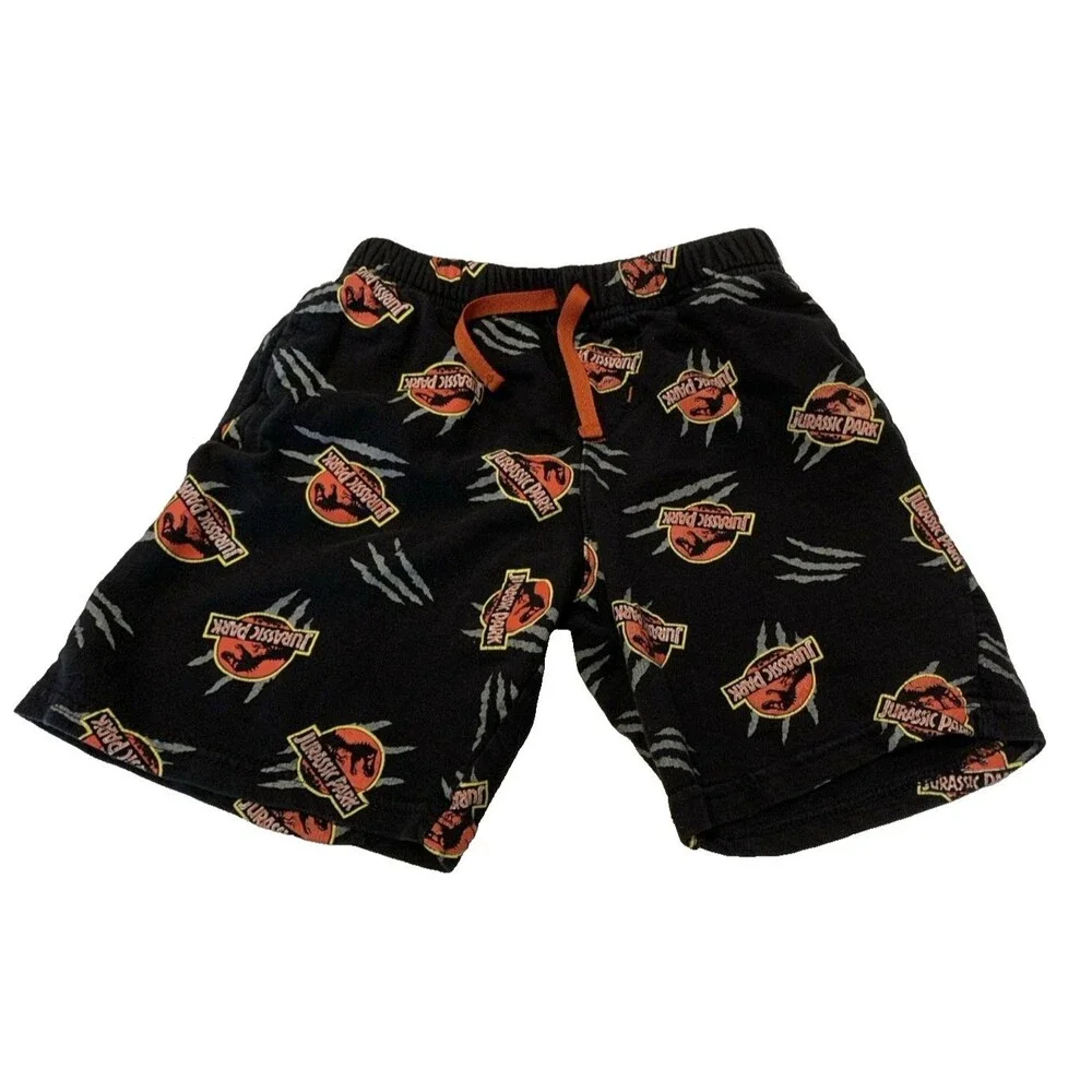 Jurassic Park Boys Youth Pajama Lounge Shorts 10/11 Dinosaur